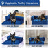 Premium Blue Silky Velvet Pet Sofa Bed - Slip Resistant, Waterproof, Washable Couch Protector with Removable Bolster