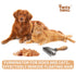 PAWSHOLIC Undercoat Rake for Dogs, Professional Pet Shedding Dematting Comb with Wood Handle for Cats and Dogs