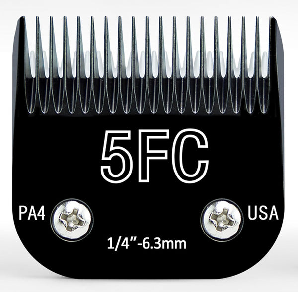 Steel Pet Dog Clipper Blades, Size-5FC, Detachable, Compatible with Andis Cut Length 1/4"
