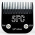 Black Detachable Steel Dog Clipper Blades, Size-5FC, Compatible with Andis, Cut Length 1/4"