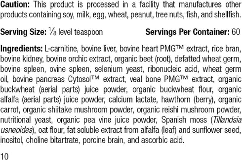 Standard Process - Canine Cardiac Support - Heart Supplement for Dogs - 25 Grams