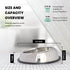 ICONIC PET 8 oz/1 Cup Heavy Weight Stainless Steel Elevated Pet Food/Water Bowl - Removable Anti Skid Rubber Ring