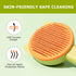 Pet Grooming Brush Kit for Cat and Dog, 4 Pieces Set with Hair Massage Cleaner and 2 Flea Combs for Shedding