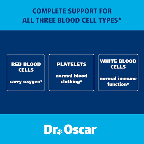 3in1 Blood Aid for Dogs, Immunity & Energy Supplement, Maintains Blood Health and Normal Red Blood Cell Levels