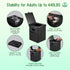 16.5" 190lbs Commode Panmout XL Portable Toilet for Camping, Foldable Travel Toilet for Adults with Cushioned Seat