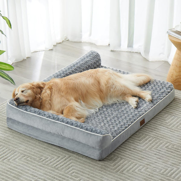 BFPETHOME Orthopedic Dog Beds for Large Dogs - Waterproof Sofa Bed with Removable Washable Cover
