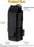 OneTigris Flashlight Holster - Molle Flashlight Holder Pouch for Belt, Tactical Flashlight Holder Made of 1000D Cordura