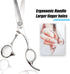 Professional Straight Dog Grooming Scissors, 440C Stainless Steel Polished Pet Hair Cutting Shears, 8''