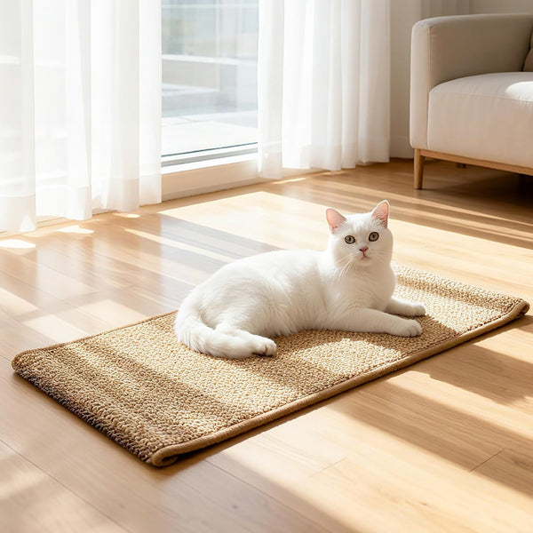 Ordora Large Cat Scratcher Mat: 31.5 X 14 Inch Upgrade Soft Sisal