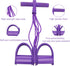 Multi-Function Tension Rope Band & Pedal Puller Resistance Band, 6-Tube Elastic Yoga Pedal Puller Resistance Band, for Abdomen/Waist/Arm/Leg Stretching Slimming Training by VKSG