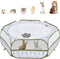 Pawaboo Small Animals Playpen, Waterproof Small Pet Cage Tent with Zippered Cover,