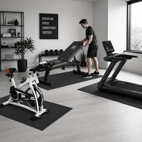 7' 3', 7mm Japard Large Workout Exercise Mat x Extra Wide Pilates Mat Thick EVA Foam, Non-Slip Home Gym Floor Mat