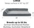Furhaven Orthopedic Dog Bed for Large/Medium Dogs, Removable Bolsters & Washable Cover, Two-Tone Plush Faux Fur, Large