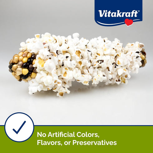 Vitakraft Mini Pops Treat for Small Animals - 100% Real Corn Cob, Supports Healthy Teeth, 6 oz
