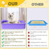 5 Pcs Kitten Small Litter Box Set, Open Cat Litter Box with 5 Scooper, Portable Litter Box for Small Pet, 12.6 x 8.7 x