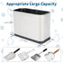 FHTONGE Stainless Steel Cat Litter Scoop Holder, Detachable Metal Cat Scooper Caddy, Universal Kitty Pooper Stand Trash