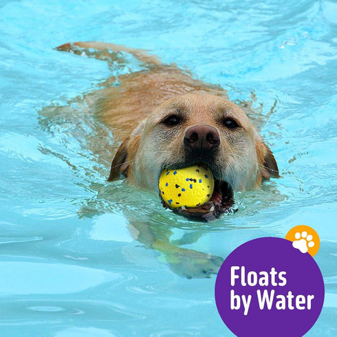 Dog Balls Upgraded Durable Tennis Ball - 5.3'' for Aggressive Chewers, 3 Pack for Large, Medium, Small Dogs.
