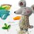 Cat Toys, Interactive Soft Durable Crinkle Sound Catnip Toys, Catnip Filled Mouse Cat Teething Chew Toy (Pack of 12)