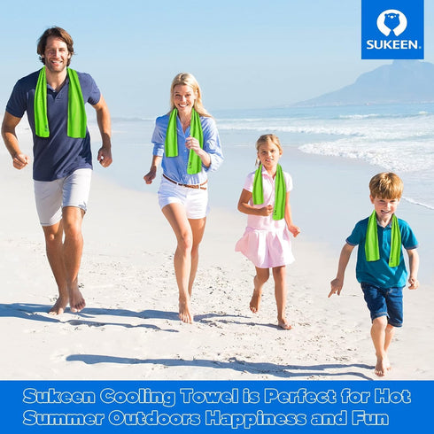 More(40x 12) Sukeen Cooling Towel,Instant Evaporative Cooling for Sports,Yoga,Golf,Gym,Neck,Workout