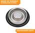 Neater Pet Brands Stainless Steel Slow Feed Bowl, Non-Tip & Non-Skid for Dog Food Gulping and Indigestion