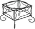 YML Elevated Stainless Steel Dog & Cat Bowl, 5-Inch, with Black Wrought Iron Stand