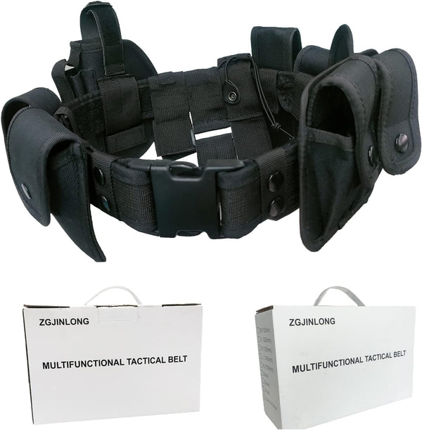 ZGJINLONG Tactical Utility Belt,Versatile Police Security Guard Military Modular Equipment System Molded Duty