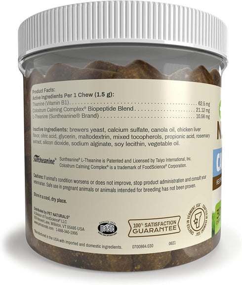 Pet Naturals Calming for Medium and Large Dogs - 30 Chicken Flavored Chews, Anxiety Relief for Dogs, Vet Recommended
