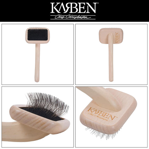 Chris Christensen Karben I Slicker Brush for Dogs, Ideal for All Coat Types, Remove Shedding Coat and Tangles