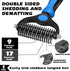 Augwind 7 1 in Pet Grooming Kit - Dog&Cat Comb, Deshedding Brush, Nail Clipper with File, Bath Brush - Premium Pet