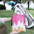 Golf Valuables Pouch, Leather Tee Pouch with Drawstring Closure for Portable Golf Accessories