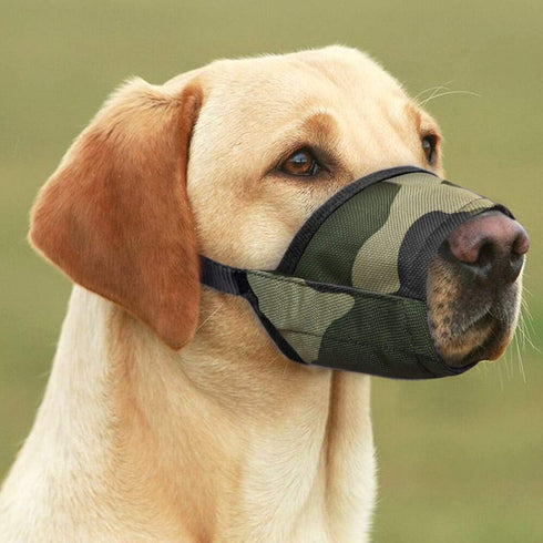 Dog Muzzles Suit, 7 PCS Adjustable Safety Muzzles for Small Medium Large Dogs, Anti-Biting and Anti-Barking (Camouflage)