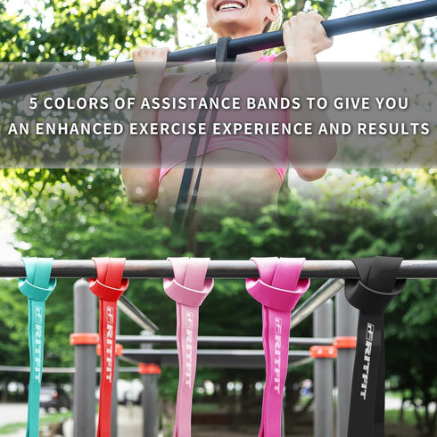 RitFit Pull Up Assist Band, Premium Resistance Band for Pull Up Assistance and Mobility Training
