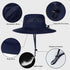 Sun Hat for Men/Women - UPF 50+ Waterproof Wide Brim Bucket Hat, Foldable Boonie Hat for Hiking, Garden, Beach