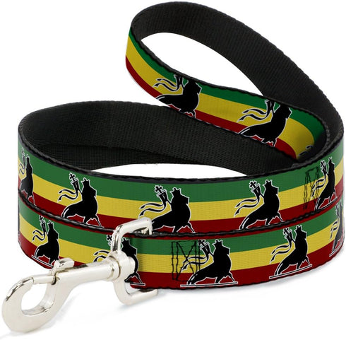 Dog Leash, Lion of Zion Repeat, 6 Feet Long, 1.5 Inch Wide