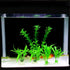 COMSUN 10 Pack Artificial Aquarium Plants, Small Size, 4 inch Approximate Height, Plastic Green Fish Tank Decorations