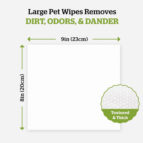 Pogi's Dog Grooming Wipes, 100 Plant-Based, Hypoallergenic Wipes for Cleaning and Deodorizing