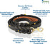 6' Genuine Leather Dog Leash, Heavy Duty, Handmade, Braided, Dual Handle Design with D Ring, Padded & Traffic Handle