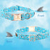 Lionheart Glory Blue Dog Collar, Shark Print Soft Durable Adjustable Collar for Large Dogs, Pet Gift