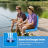 2 1 Pack) Goplus Poolside Chair for Edge of Pool, Foldable Portable Flip Seat w/Back Support & Handles, Lightweight