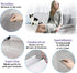 Furniture Cat Scratch Protector - 12 Pcs Clear Self-Adhesive Couch Protectors, Furniture Protectors with 52 Twist Pins