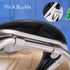 NOENNULL Portable Toilet for Camping, Stainless Steel Foldable Camp Toilet, Portable Camping Toilet with Soft Seat