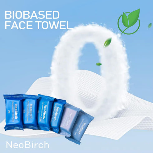 NeoBirch 40Pcs 11.8 9.5 inches Premium Disposable Compressed Face Towels Tablets Large Size Extra Thick Portable