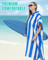 Men Women Hooded Towel Changing Wearable Cloth Swimsuit Bikini Coverup Dry Robe Bathing Swim Parka Jacket Suit Dress