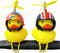 Lovely Yellow Duck Bike Bell, Kids Bike Horn, Rubber Yellow Duck Bicycle Accessories with LED Light