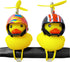Lovely Yellow Duck Bike Bell, Kids Bike Horn, Rubber Yellow Duck Bicycle Accessories with LED Light