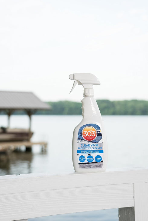 303 32oz (30215) Products Marine Clear Protective Cleaner - Cleans and Protects Vinyl and Plastics, Provides Superior