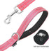 Reflective Nylon Dog Leash for Walking, Strong Leash with Padded Handle for Medium and Large Dogs, 6 FT, Hot Pink