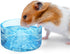Niteangel Hamster Feeding & Water Bowls, Mount Fuji Series Glass Drinking Bowls for Dwarf Syrian Hamsters, Mice, Rats