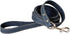 Affordable European Luxury Medium Soft Navy Leather Dog Lead, Made in USA