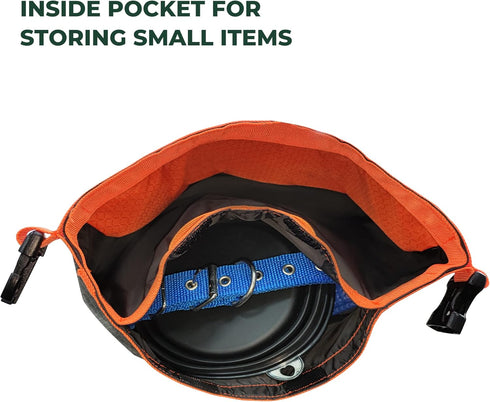 FXW Dog Food Travel Bag, 21 Cups Large Capacity for Kibble Storage, Perfect for RV Road Trips, Gray